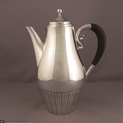 Georg Jensen Cosmos Coffee Pot - JH Tee Antiques