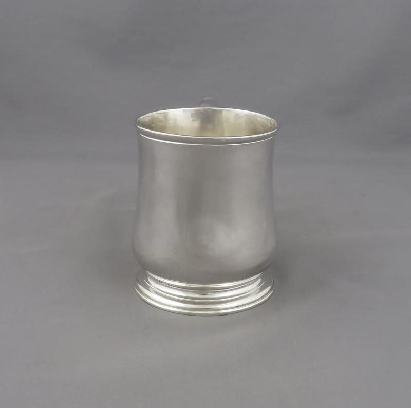 George II Silver Half Pint Mug - JH Tee Antiques