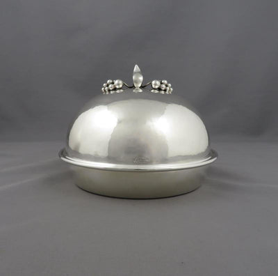 Poul Petersen Sterling Silver Butter Dish - JH Tee Antiques