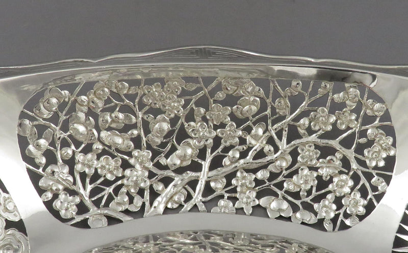 Chinese Export Silver Basket - JH Tee Antiques