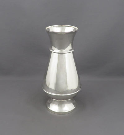 English Sterling Silver Vase - JH Tee Antiques