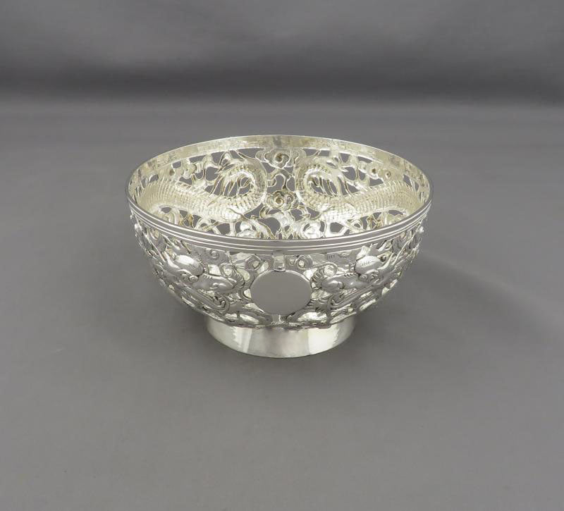 Chinese Export Silver Bowl - JH Tee Antiques