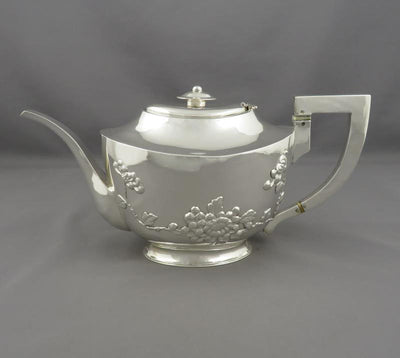 Chinese Export Silver Tea Set - JH Tee Antiques