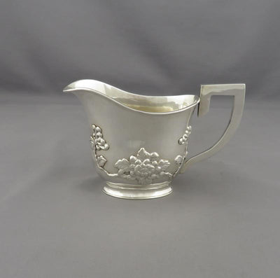 Chinese Export Silver Tea Set - JH Tee Antiques