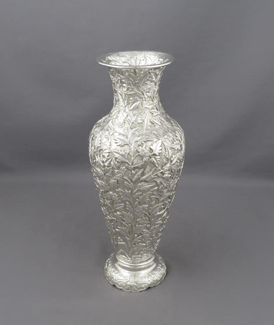 Chinese Export Silver Vase - JH Tee Antiques