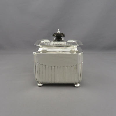 Victorian Sterling Silver Tea Caddy - JH Tee Antiques