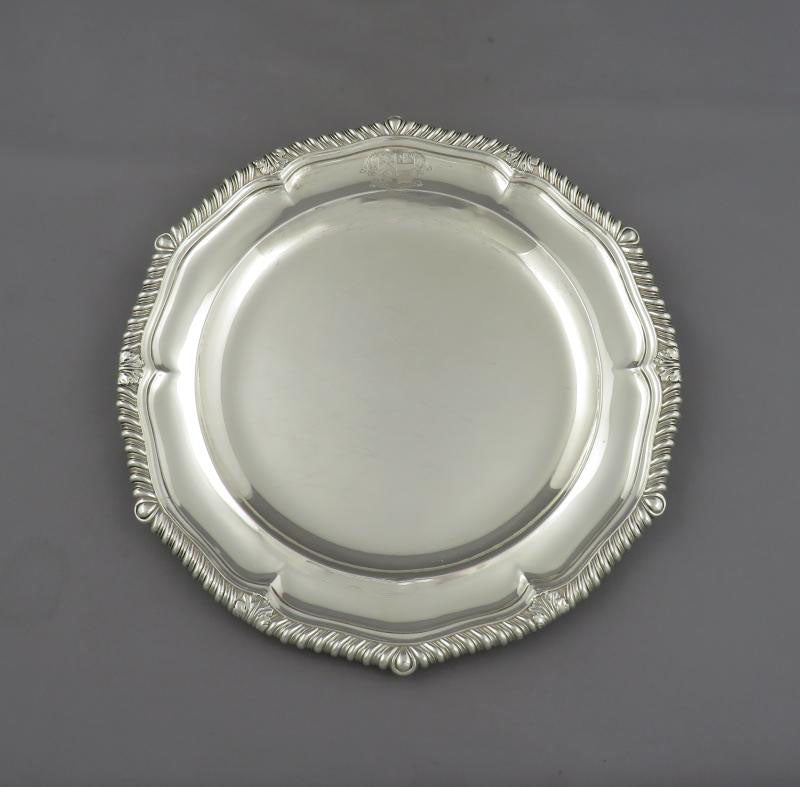 Paul Storr Silver Dinner Plate - JH Tee Antiques