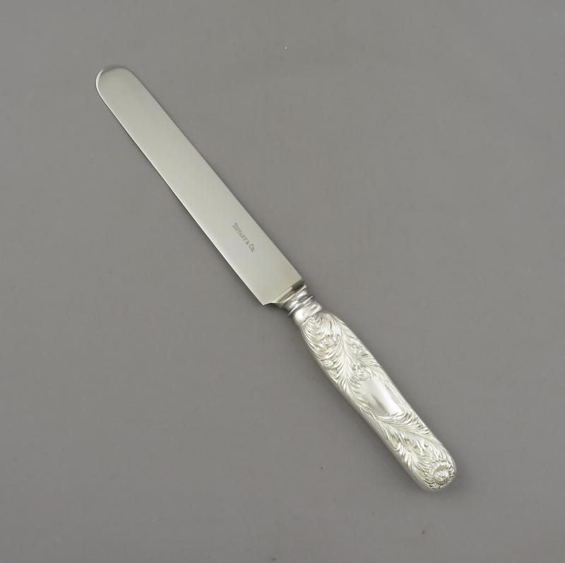 Tiffany Chrysanthemum Silver Luncheon Knife JH Tee Antiques