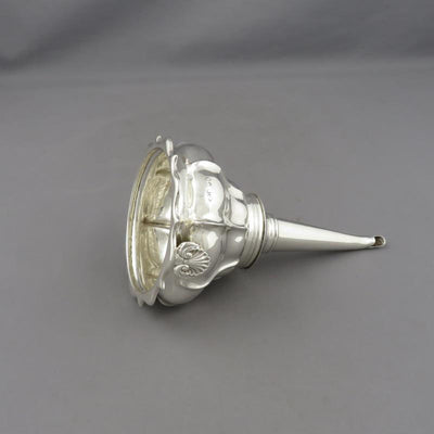William IV Sterling Silver Wine Funnel - JH Tee Antiques