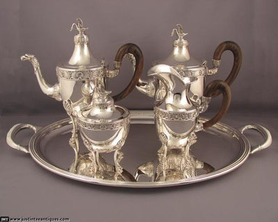 Buccellati Silver Tea Service - JH Tee Antiques