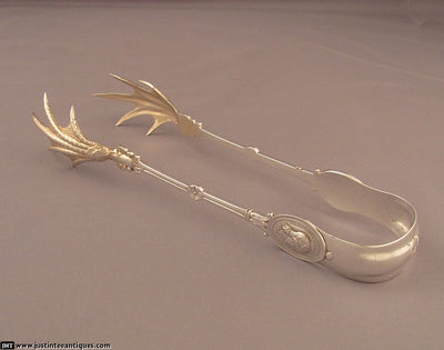 John Wendt Medallion Ice Tongs - JH Tee Antiques