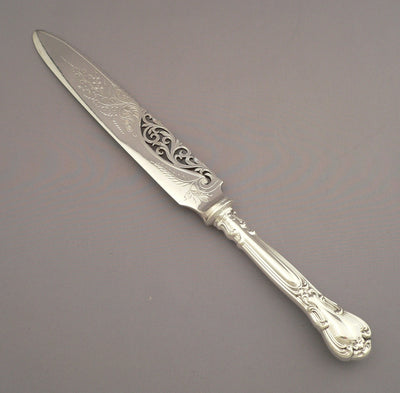 Birks Chantilly Pattern Silver Cake Knife - JH Tee Antiques