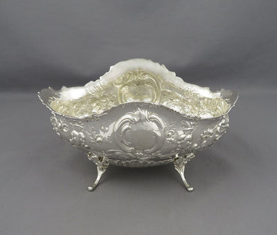 German Silver Rococo Bowl - JH Tee Antiques