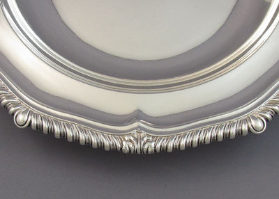 Pair of Paul Storr Silver Soup Plates - JH Tee Antiques