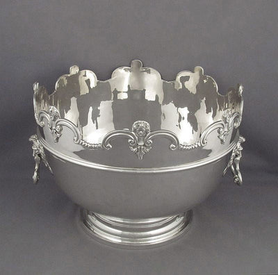 Set of 3 Silver Monteith Bowls - JH Tee Antiques