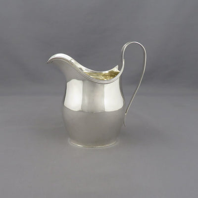 English Sterling Silver Cream Jug - JH Tee Antiques