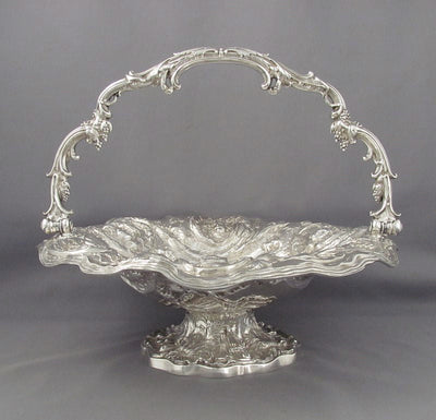 Figural Sterling Silver Cake Basket - JH Tee Antiques
