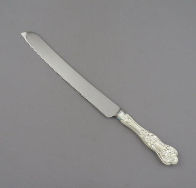 Birks Queens Pattern Sterling Ceremonial Cake Knife - JH Tee Antiques