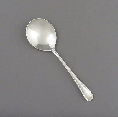 Birks Saxon Pattern Silver Cream Soup Spoon - JH Tee Antiques