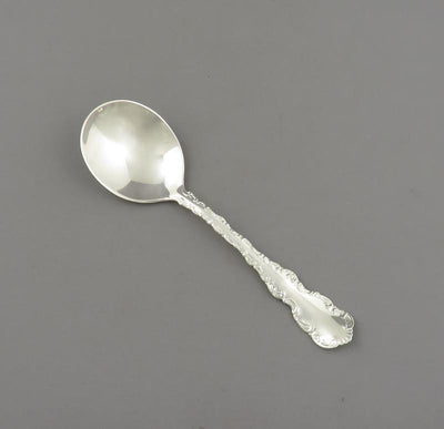 Birks Louis XV Silver Cream Soup Spoon - JH Tee Antiques