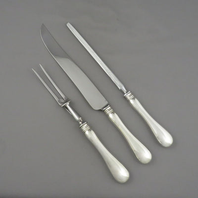 Birks Old English Sterling Carving Set 3 Piece - JH Tee Antiques