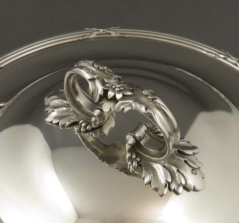 French 950 Silver Entree Dish - JH Tee Antiques