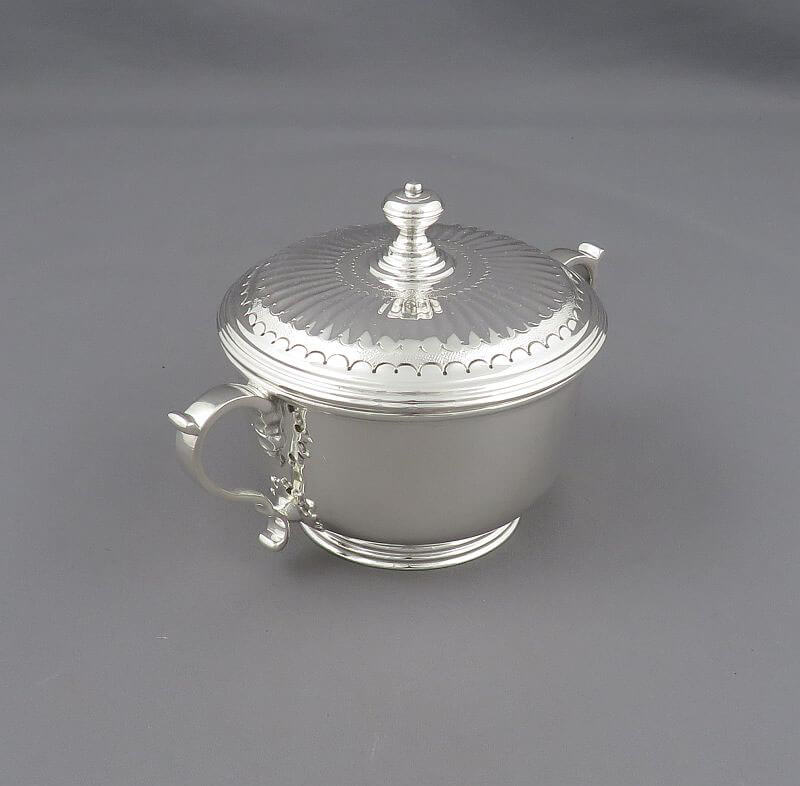 Garrard Sterling Silver Hot Chocolate Set - JH Tee Antiques