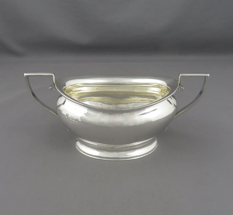 George V 3-Piece Silver Tea Set - JH Tee Antiques