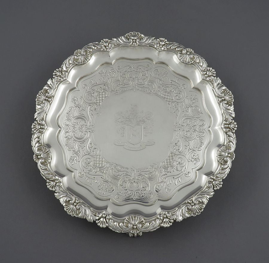 Paul Storr Sterling Silver Salver | JH Tee Antiques