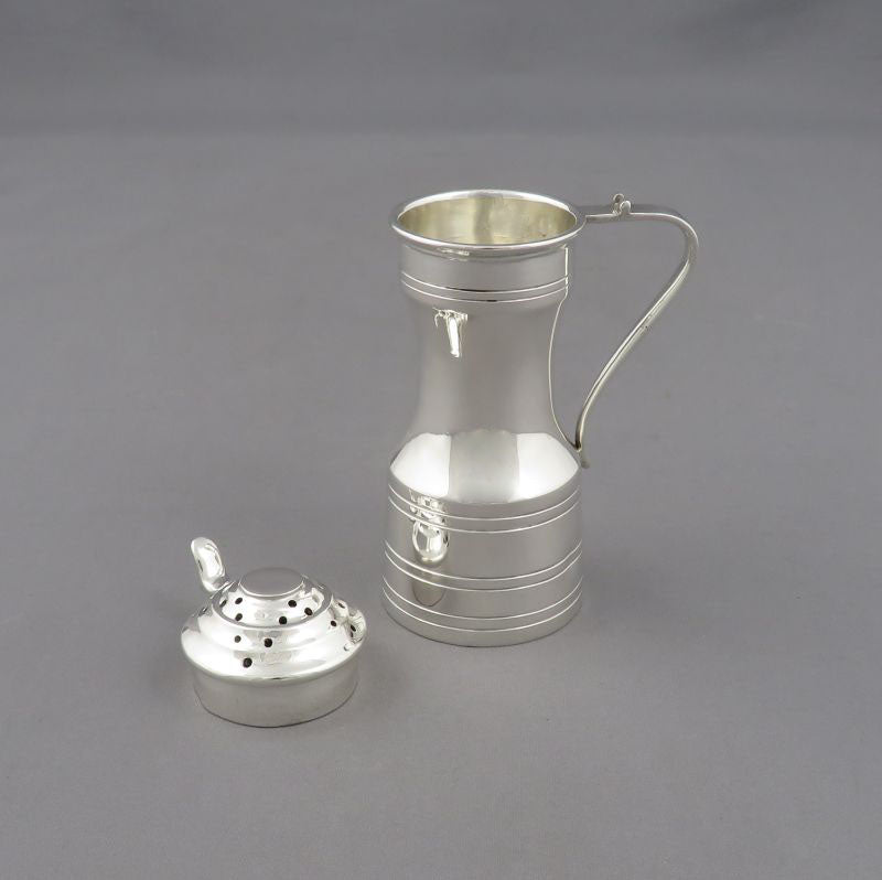Edwardian Silver Tappit Hen Pepper Pots - JH Tee Antiques