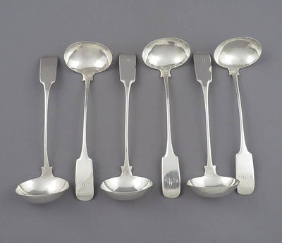 Scottish Provincial Silver Toddy Ladles Aberdeen - JH Tee Antiques