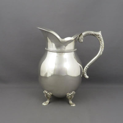 Continental Silver Water Jug - JH Tee Antiques