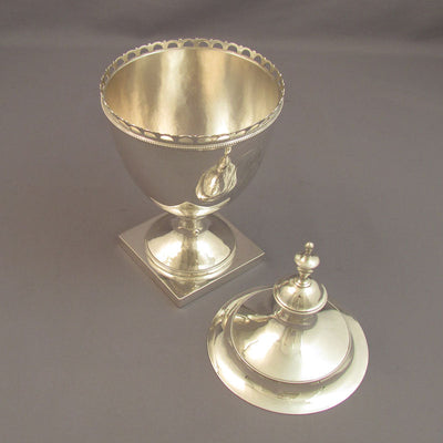 American Silver Sugar Vase - JH Tee Antiques