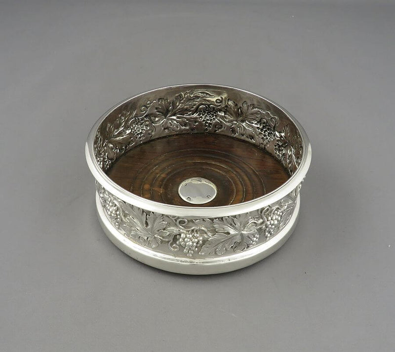 William IV Sterling Silver Wine Coaster - JH Tee Antiques