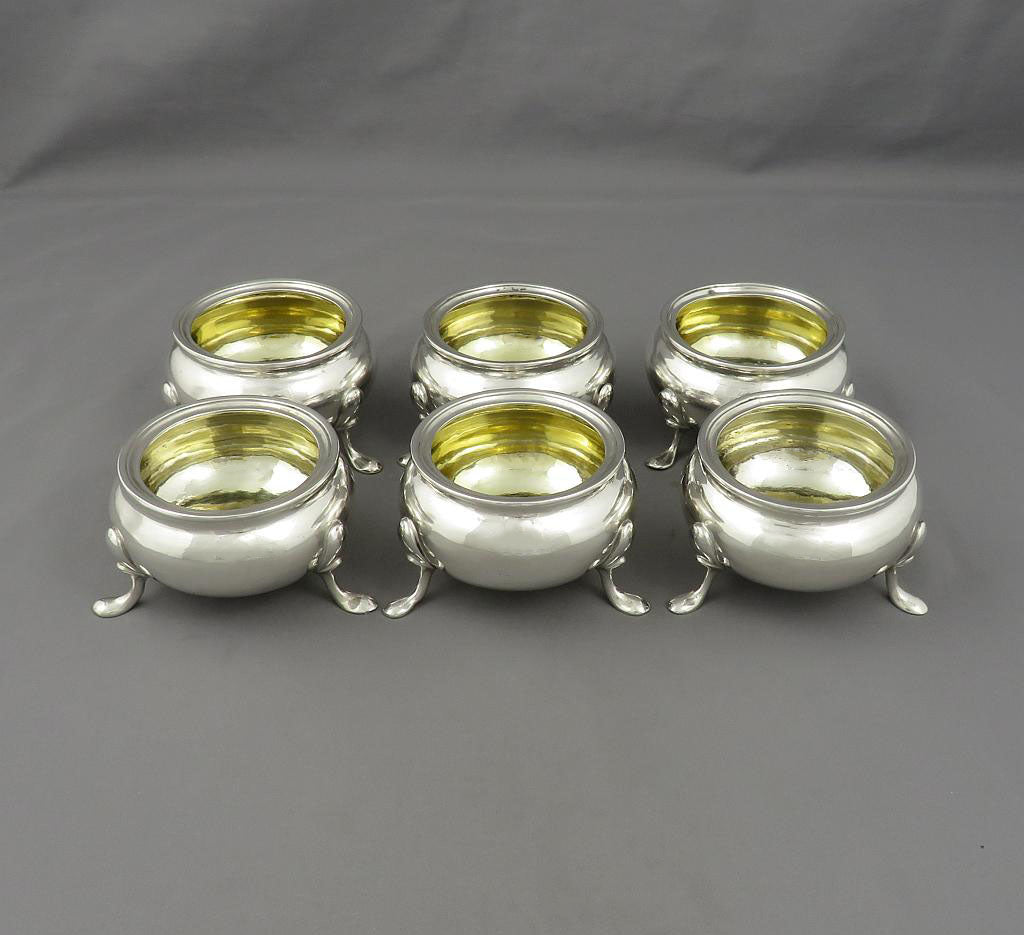 18th Centry Danish Silver Salts - JH Tee Antiques