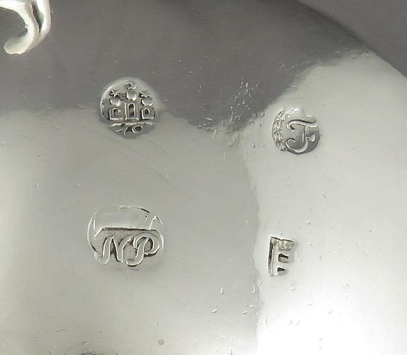 18th Centry Danish Silver Salts - JH Tee Antiques
