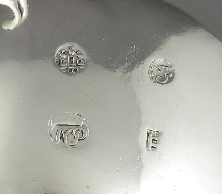 18th Centry Danish Silver Salts - JH Tee Antiques