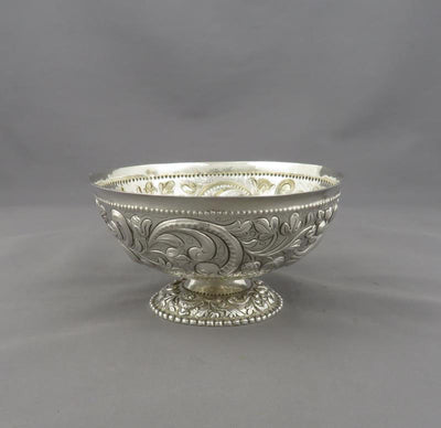 19th Century German Silver Sugar Bowl - JH Tee Antiques