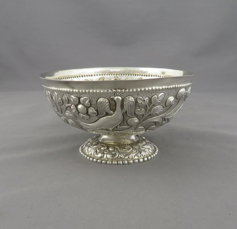 19th Century German Silver Sugar Bowl - JH Tee Antiques