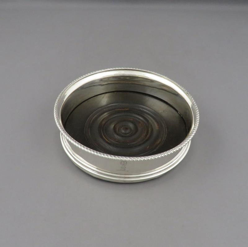 Four George III Silver Wine Coasters - JH Tee Antiques