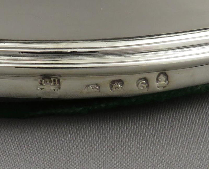 Four George III Silver Wine Coasters - JH Tee Antiques