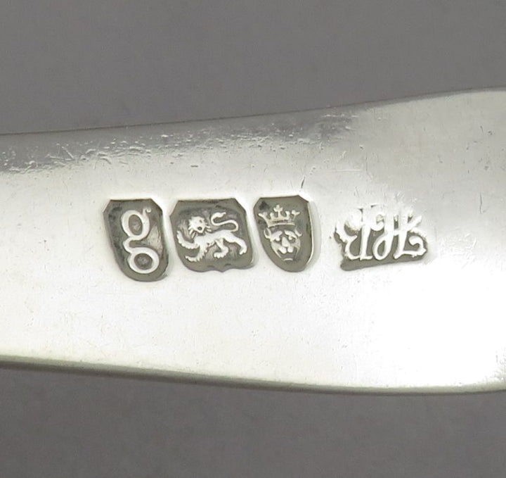 Six Hester Bateman Silver Tablespoons - JH Tee Antiques