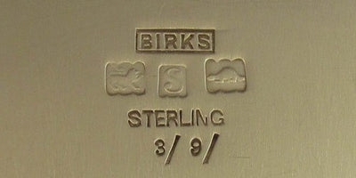Birks sterling silver mark with beaver