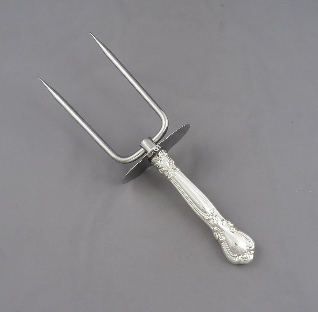 Birks Chantilly Sterling Silver Roast Carving Fork