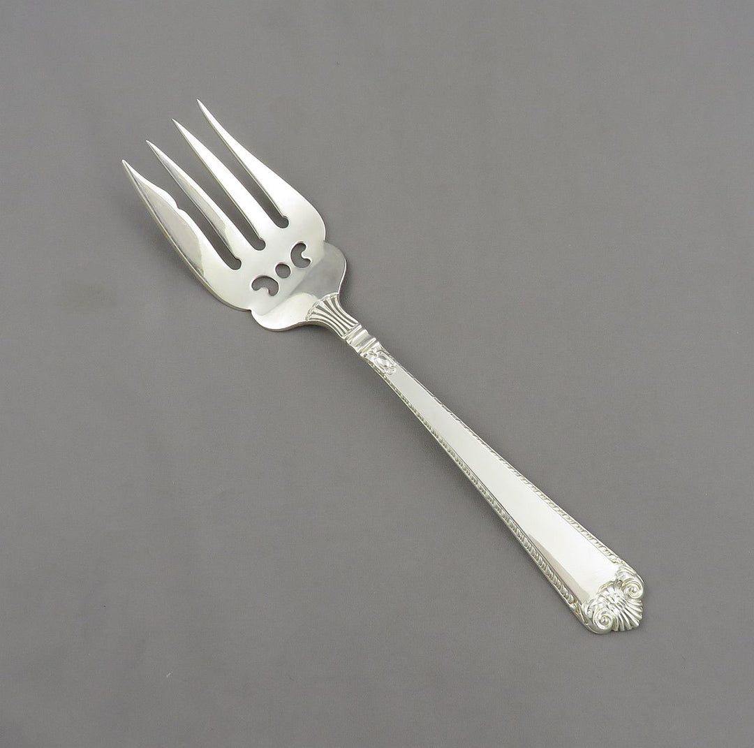 Birks George II Sterling Cold Meat Fork