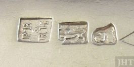 Canadian silver hallmark maker's mark of Bohle and Hendery of Montreal