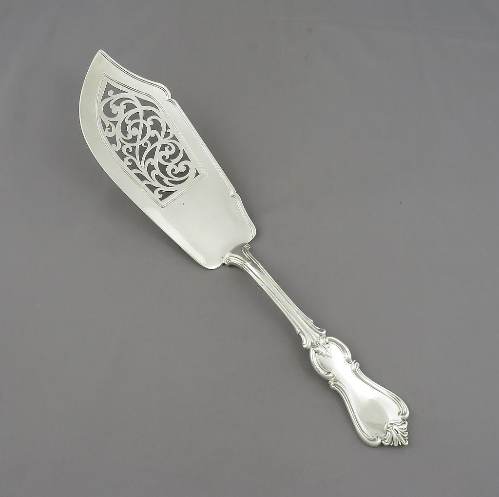 Victorian Silver Albert Pattern Fish Slice - JH Tee Antiques