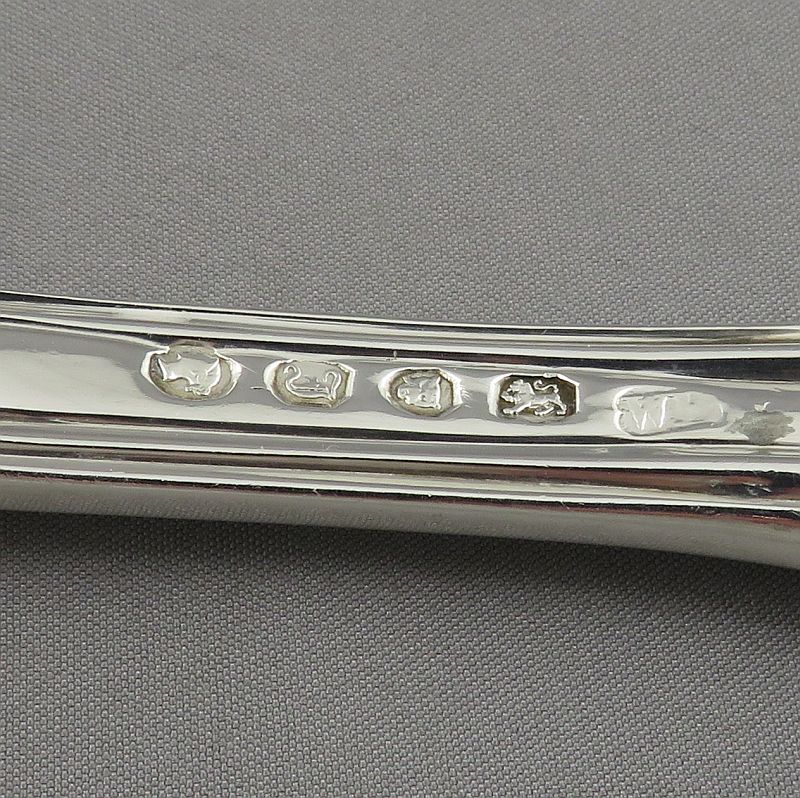 Victorian Silver Albert Pattern Fish Slice - JH Tee Antiques