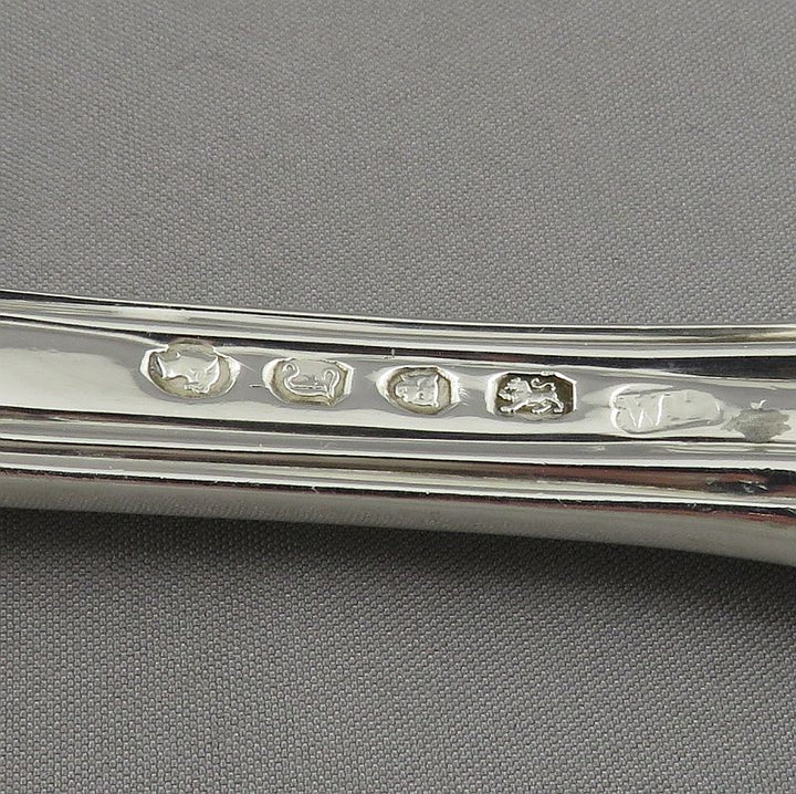 Victorian Silver Albert Pattern Fish Slice - JH Tee Antiques