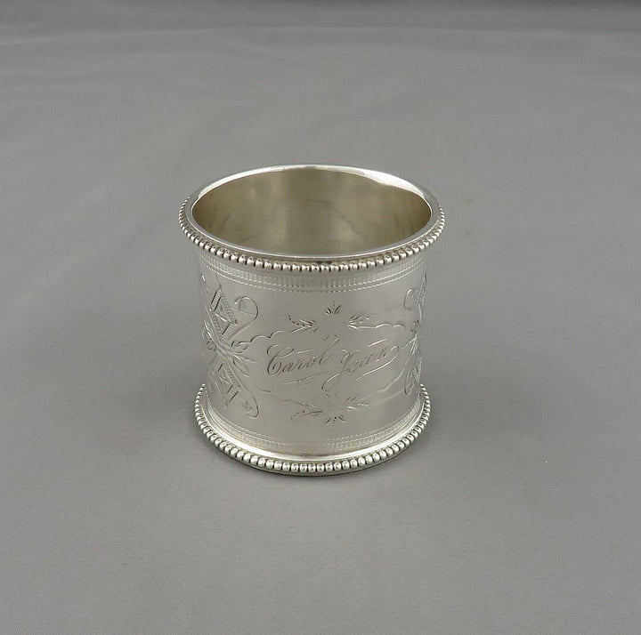 Sterling Silver Napkin Ring - JH Tee Antiques